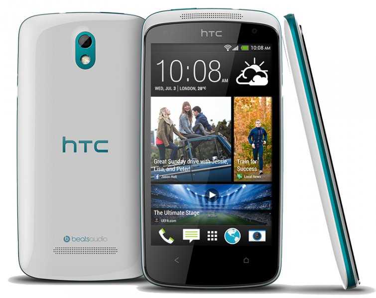 HTC Desire 500 dual SIM, modrý