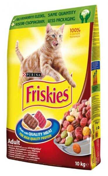Friskies Cat s kuřecím masem a zeleninou 10 kg